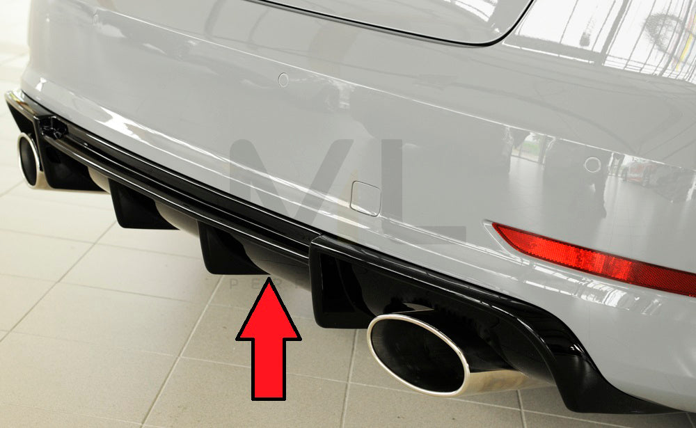 Rieger 00088159 Audi 8V Rear Diffuser (A3 & S3) 1 | ML Performance EU Car Parts