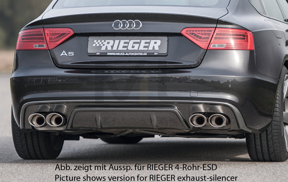 Rieger 00099221 Audi B8 B81 A5 Rear Diffuser 1 | ML Performance EU Car Parts