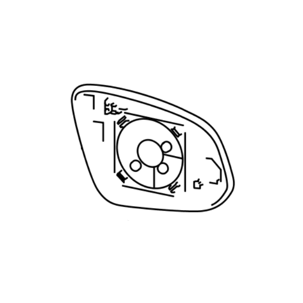 Genuine Lexus 87931-78070 NX Phase 1 O/S Mirror Glass (BSM AND Anti Glare)