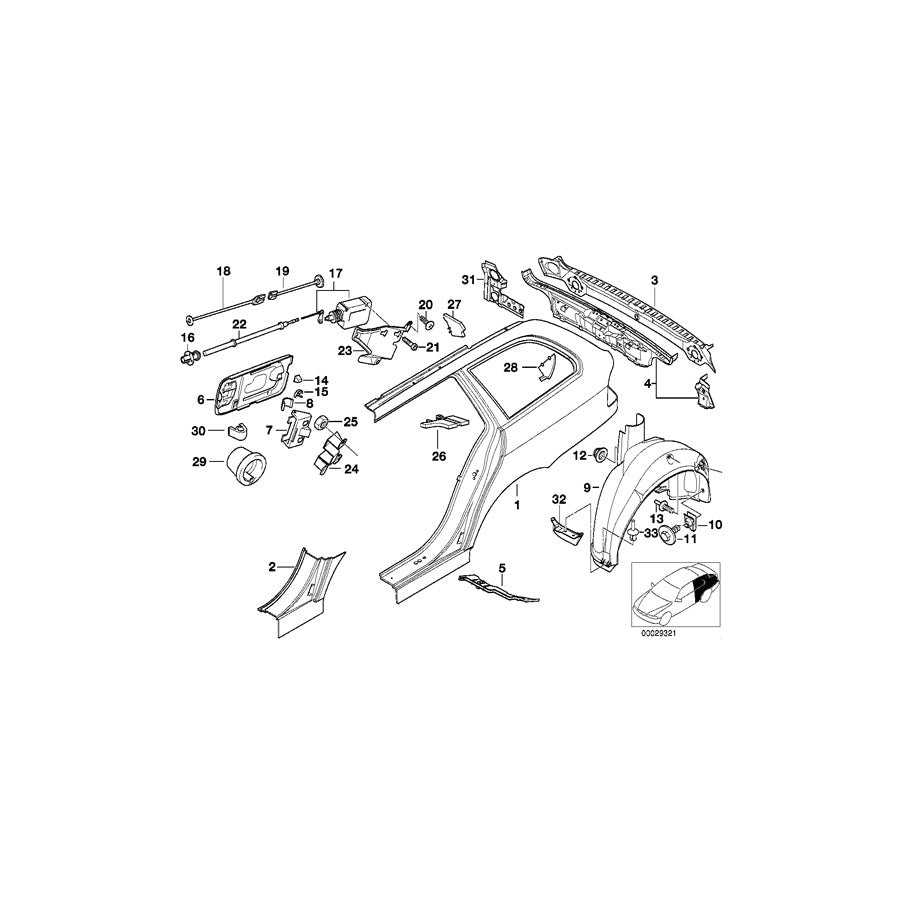 Genuine BMW 51258209625 E39 Actuator Holder (Inc. 525tds, 520d & 530i) | ML Performance EU Car Parts