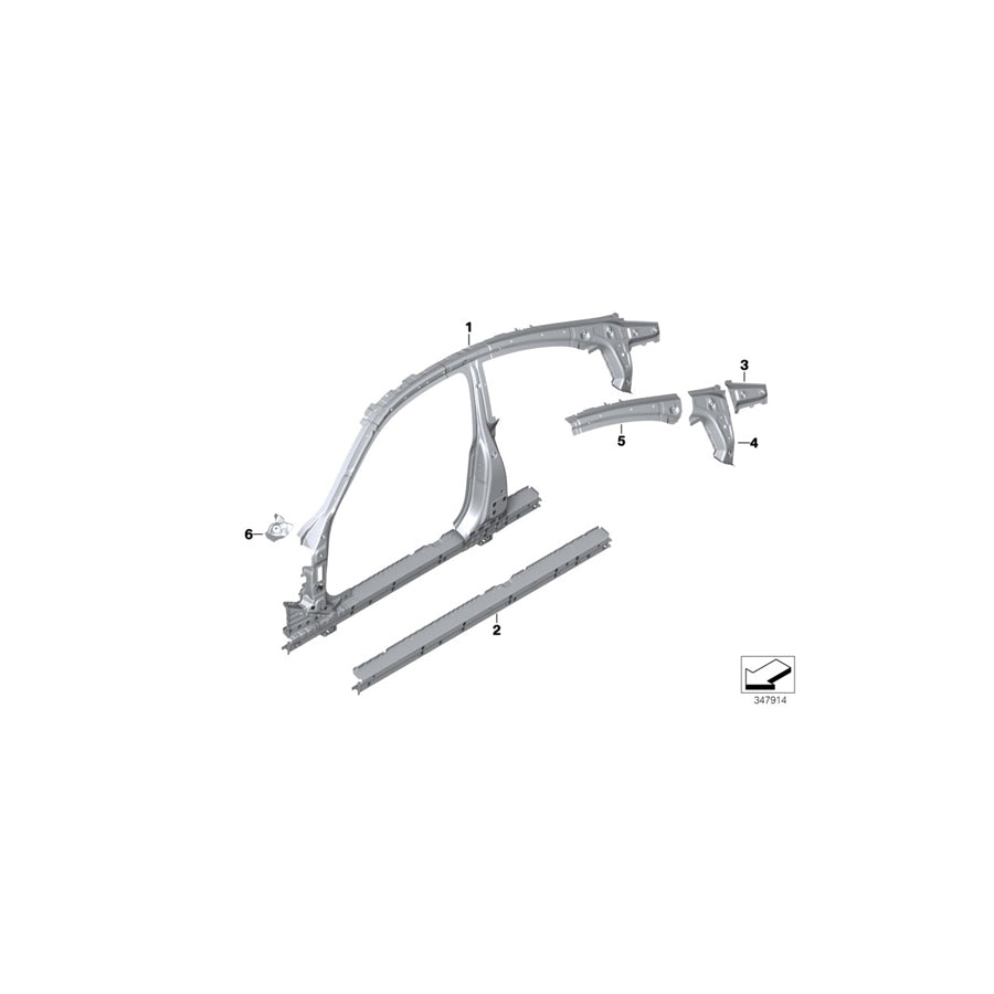 Genuine BMW 41008063222 F82 Bracket, Front Brace, Right (Inc. M4, M4 CS & M4 GTS) | ML Performance EU