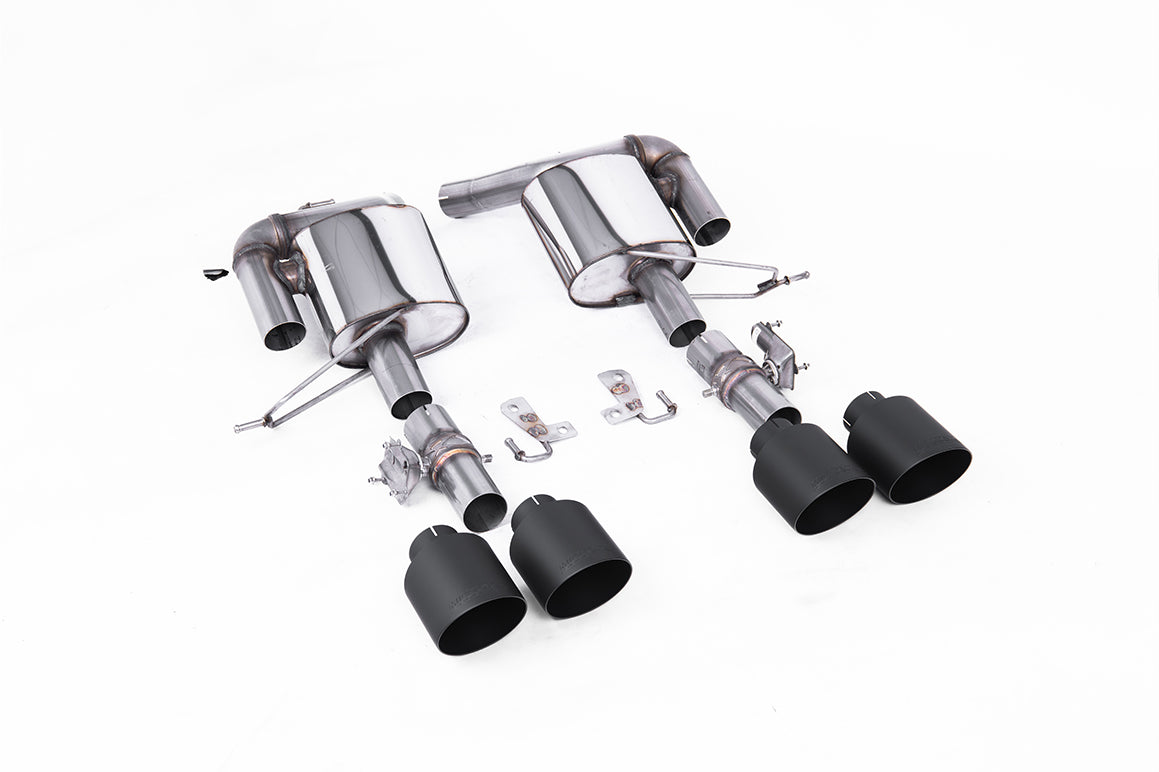 MillTek SSXRR114 Range Rover Sport Valved Rear Silencers with GT-115 Black Tips