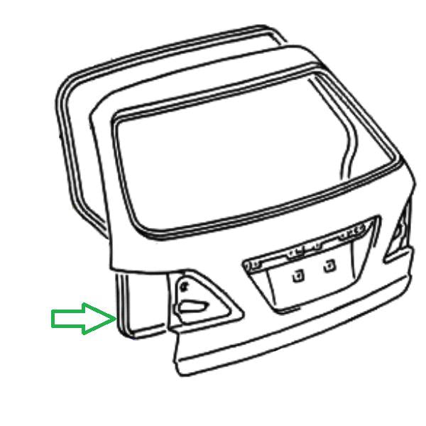 Genuine Lexus 67881-48050 RX Phase 3 Boot Weather Seal