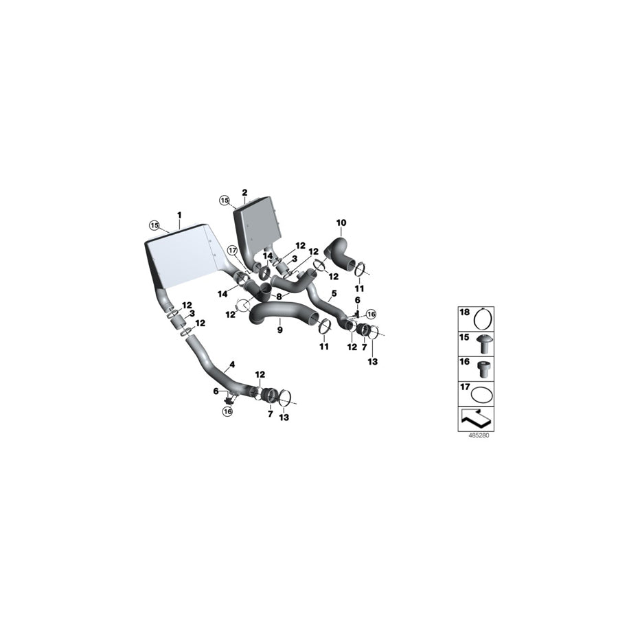 Genuine BMW 51628329464 BMW Fillister Head Screw M5X8 10.9 SW (Inc. & M6 GT3) | ML Performance EU Car Parts