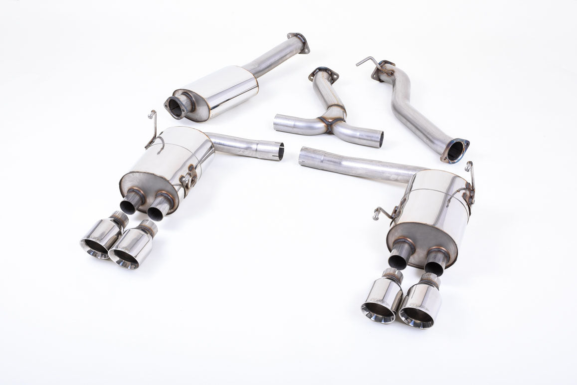 MillTek SSXSB046 Subaru Impreza Cat-Back with Polished GT-100 Tips - EC Approved