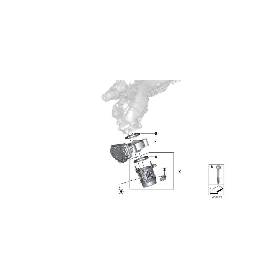 Genuine BMW 13548512452 F32 F36 F45 Throttle (Inc. 520d, Cooper SD ALL4 & 218dX) | ML Performance EU Car Parts