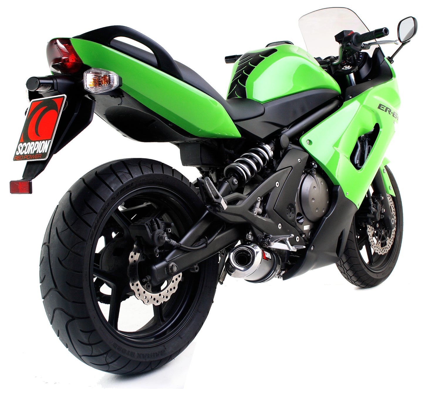 Scorpion EKA74SEO Kawasaki ER6 F / N Factory Oval Slip-On - Polished Stainless Steel Sleeve | ML Performance EU EU