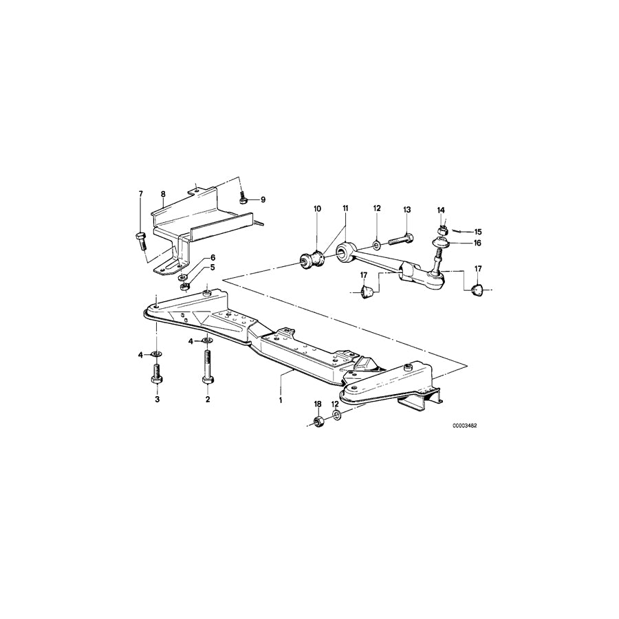 Genuine BMW 31111116742 E21 Front Axle Support (Inc. 320 & 323i) | ML Performance EU Car Parts