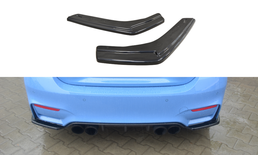 Maxton Design BM-4-32-M-RSD1T Rear Side Splitters BMW M4 F82 | ML Performance UK Car Parts