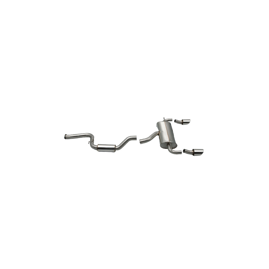 MillTek SSXFD085 Ford Focus Cat-Back Resonated Road System - EC-Approved