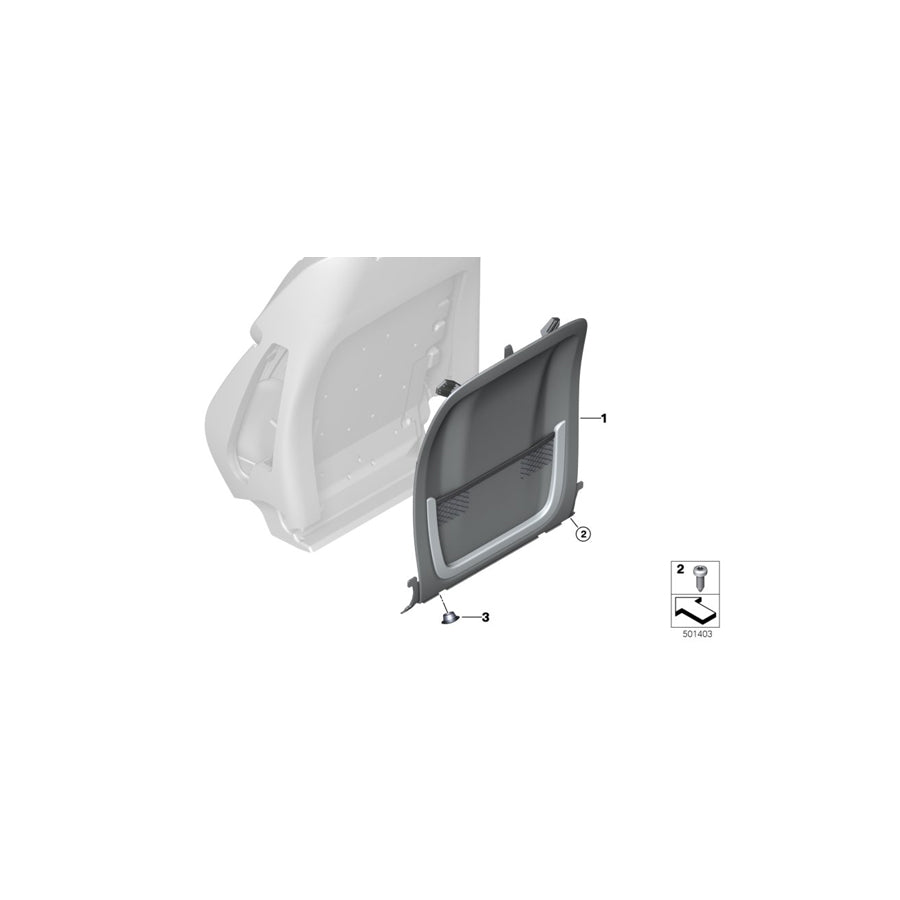 Genuine BMW 52107940451 G14 G15 Rear Section, Basis COGNAC (Inc. M850iX, 840i & 840iX) | ML Performance EU Car Parts