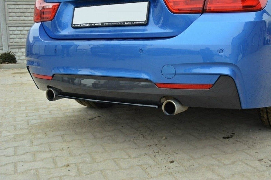 Maxton Design BMW Series 4 F32 M-Pack Central Rear Splitter (without vertical bars)