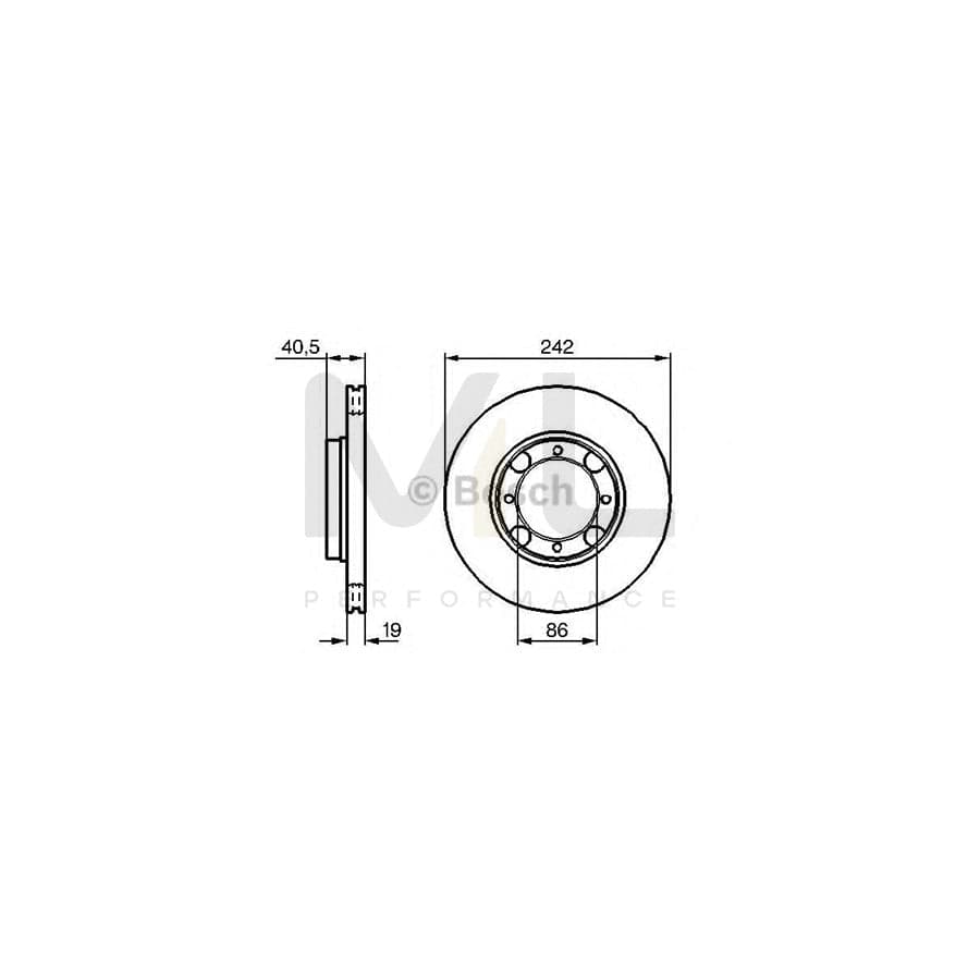 BOSCH 0 986 479 123 Brake Disc | ML Performance Car Parts