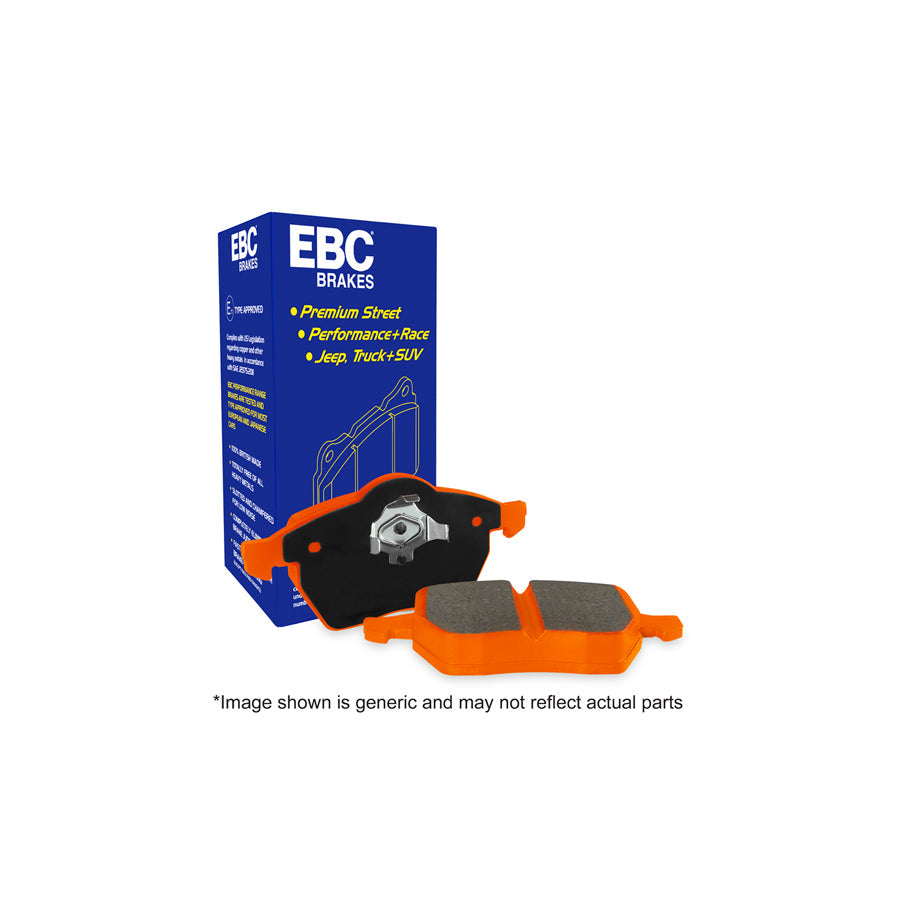 EBC DP9543 Aston Martin Ferrari Jaguar Mercedes-Benz Orangestuff Front Brake Pads - Girling/TRW/Dunlop/ATE Caliper 1 | ML Performance UK Car Parts