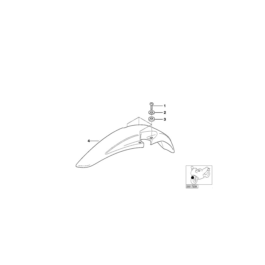 Genuine BMW 46612307327 Wing Low, Primed, Front (Inc. R 80 GS & R 100 GS) | ML Performance EU