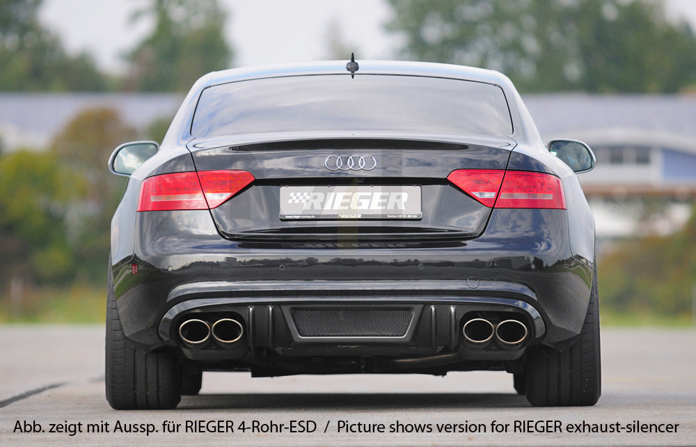 Rieger 00099089 Audi B8 B81 A5 Rear Diffuser 3 | ML Performance EU Car Parts