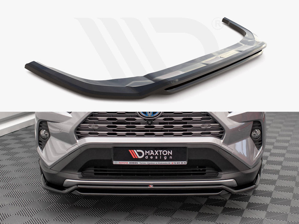 Maxton Design TO-RAV4-5-FD1T+FD1RT Front Splitter Toyota Rav4 MK5 (2019-) | ML Performance UK Car Parts