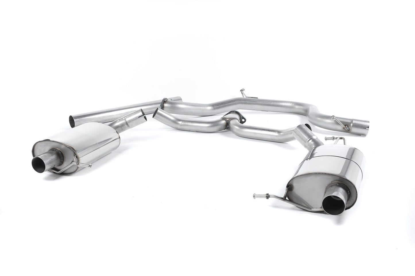 MillTek SSXSK021 Skoda Octavia Non-Resonated Cat-Back Exhaust with OE Tips