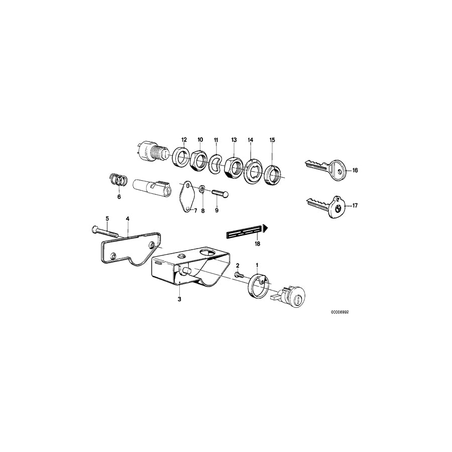 Genuine BMW 61321243268 Ring Nut (Inc. R 75 & R45T/N) | ML Performance EU