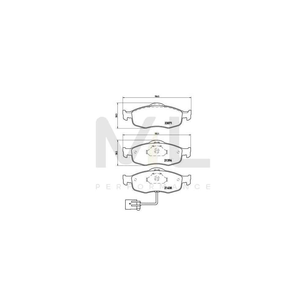 Brembo P 24 034 Brake Pad Set | ML Performance Car Parts