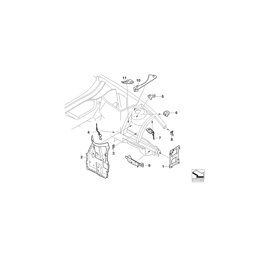 Genuine BMW 41117064490 E85 E86 Holder, Brake Hose (Inc. Z4 2.5i, Z4 2.5si & Z4 M3.2) | ML Performance EU Car Parts