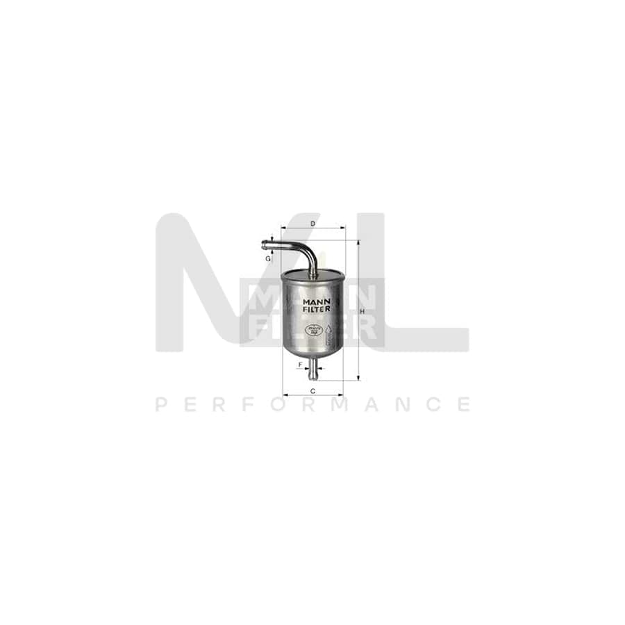 MANN-FILTER WK 78/1 Fuel filter In-Line Filter | ML Performance Car Parts