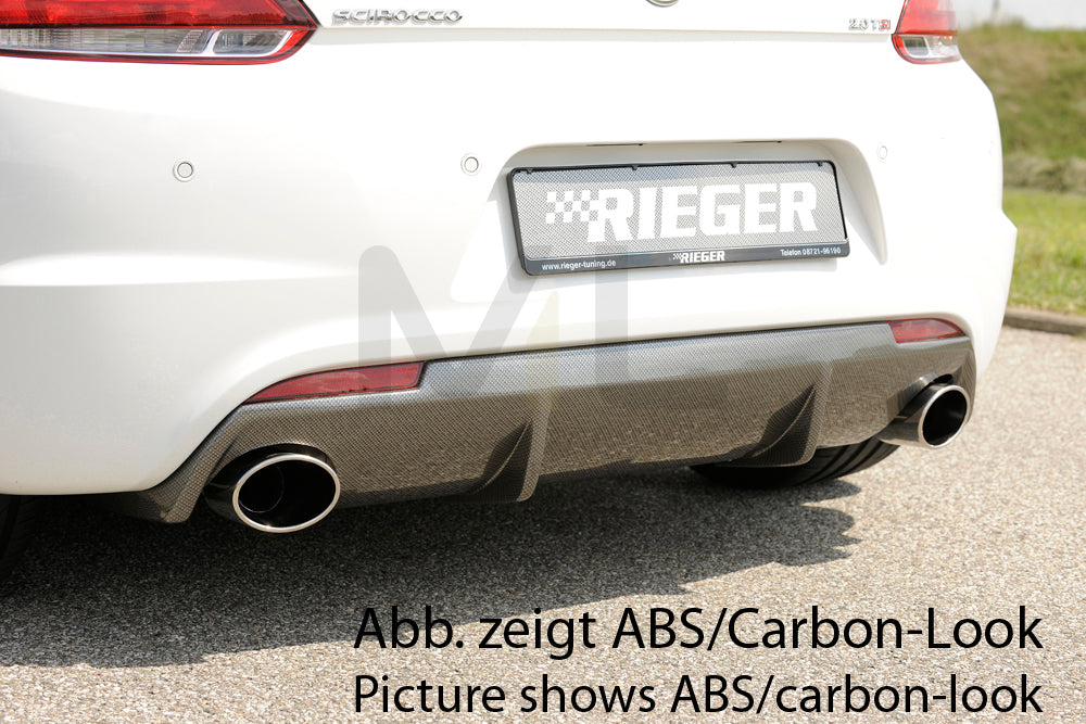 Rieger 00088098 VW 13 Scirocco R Rear Diffuser 1 | ML Performance EU Car Parts