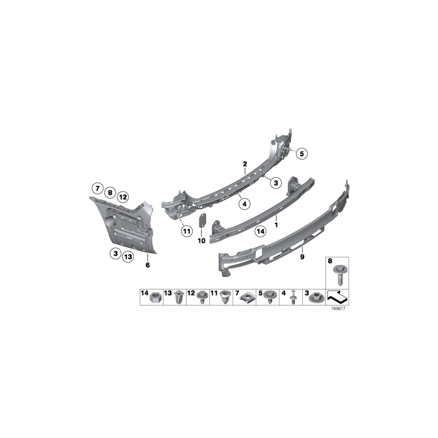 Genuine BMW 51127183885 F03 F01 F02 Mount, Rear Left (Inc. 730d, 750LiX & 750dX) | ML Performance EU