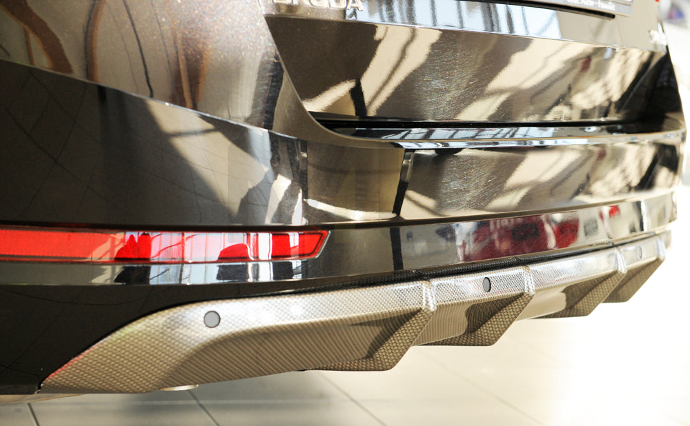 Rieger 00099364 Skoda 3T 3V Superb III Rear Diffuser 3 | ML Performance EU Car Parts