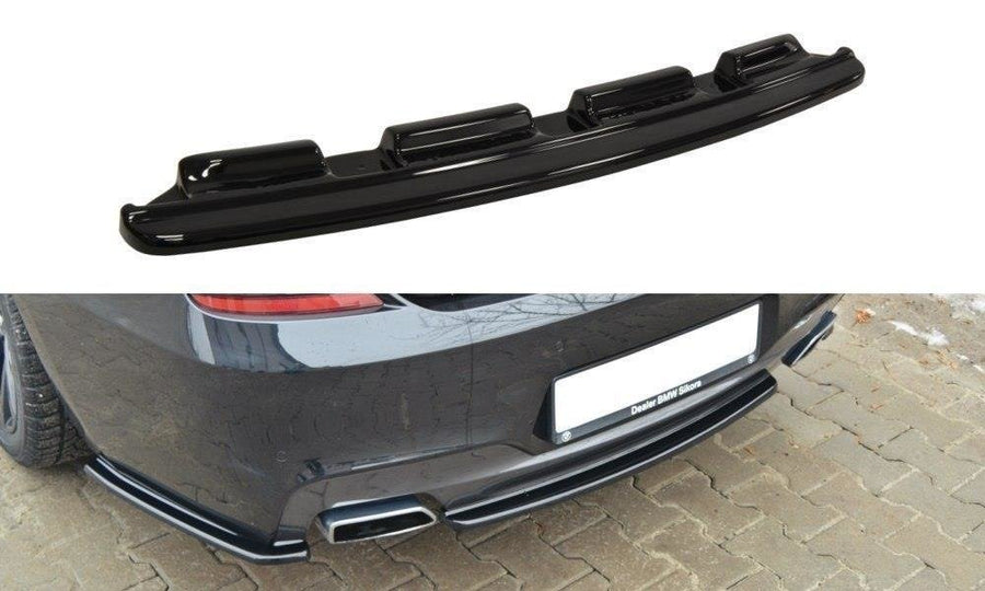 Maxton Design BM-6-06-GC-M-PACK-RD1T Central Rear Splitter (without vertical bars) BMW Series 6 Gran Coupé M-Pack | ML Performance UK Car Parts