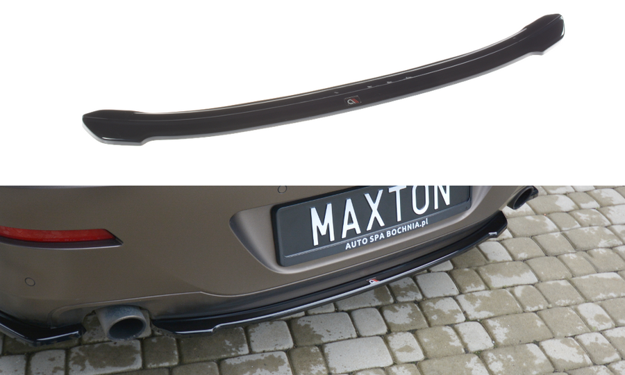 Maxton Design BM-6-06-GC-RD1T Central Rear Splitter BMW Series 6 Gran Coupé M-Pack F06 | ML Performance UK Car Parts