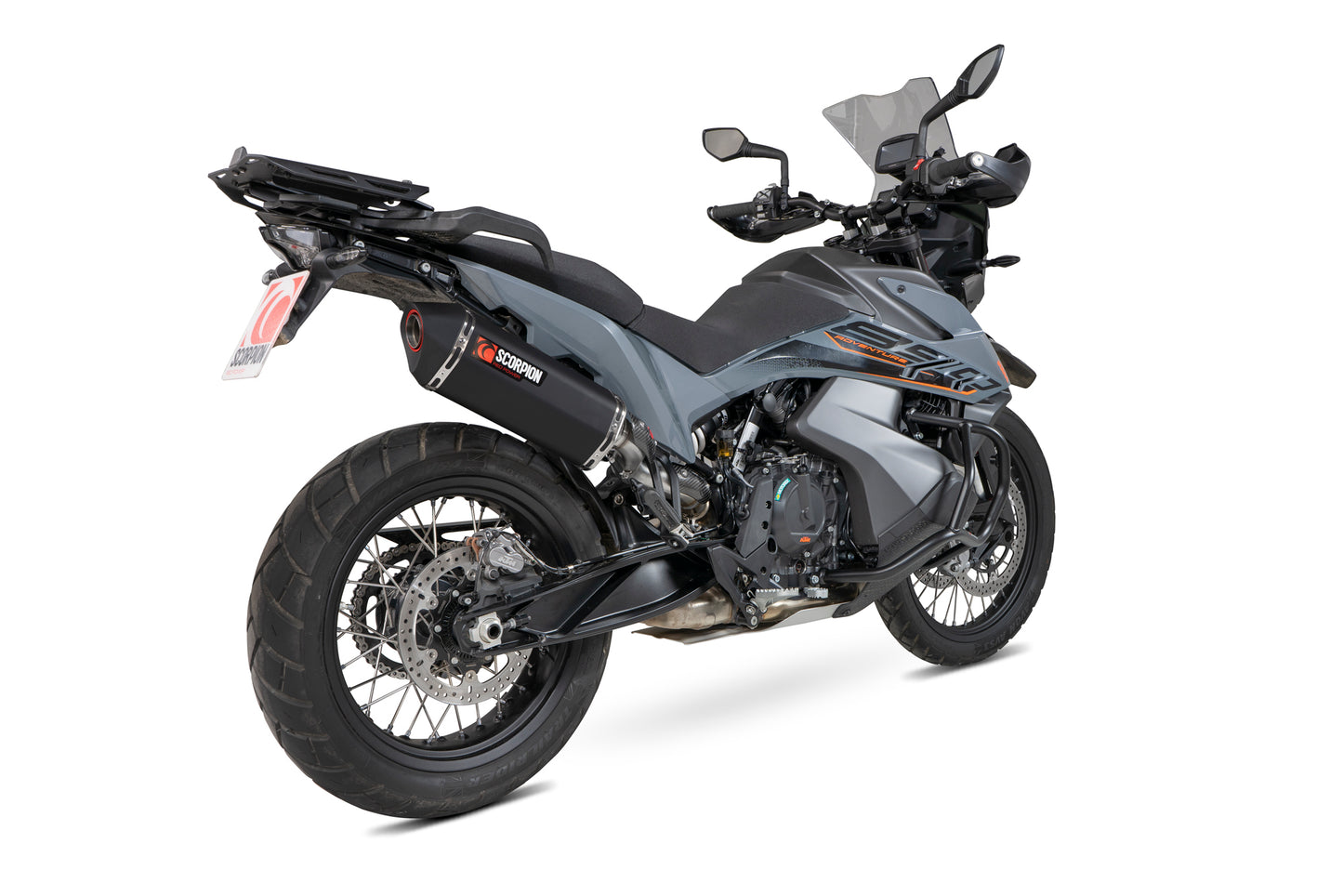 Scorpion RKT93BCER KTM Serket Parallel Slip-On - Black Ceramic Coated Sleeve (Adventure 890 / Adventure 890 R) | ML Performance EU EU