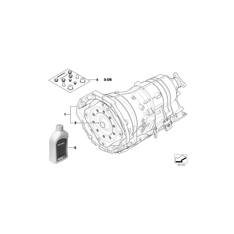 Genuine BMW 24407557764 E66 E65 E61 Torque Converter Y83 (Inc. 760i, 545i & 645Ci) | ML Performance EU Car Parts
