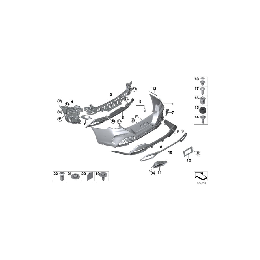 Genuine BMW 51128747263 G16 Kit, Mount For Pdc/Pma Sensor, Rear M (Inc. 840dX, M850iX & 840iX) | ML Performance EU