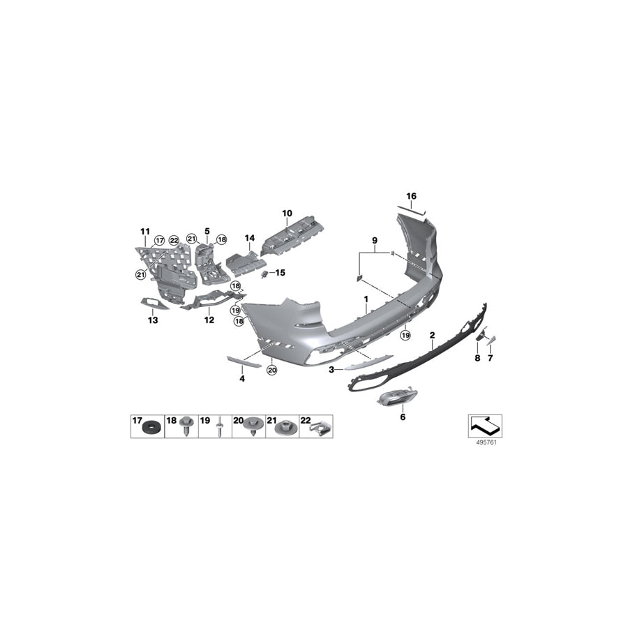 Genuine BMW 51128745741 G07 Moulding Rocker Panel Rear Left (Inc. X7 40iX, X7 M50dX & X7 50iX) | ML Performance EU