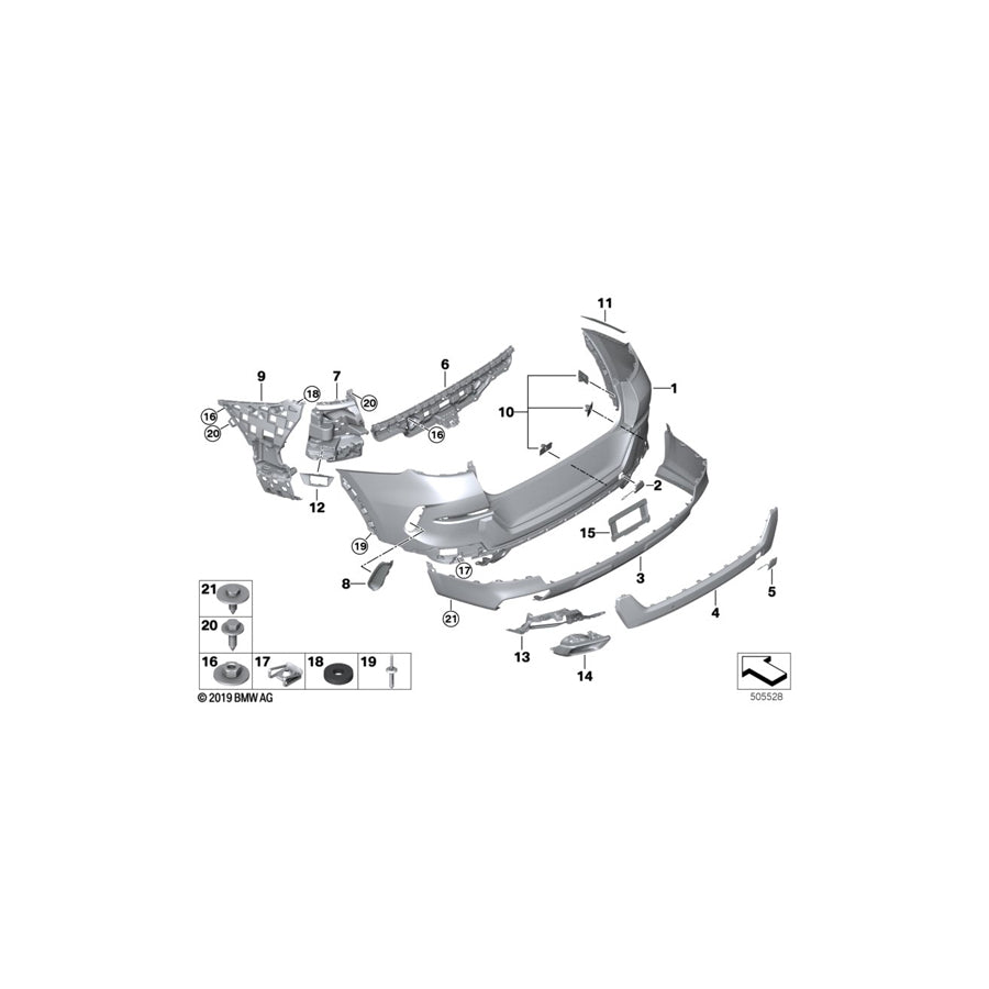 Genuine BMW 51128737584 G06 Absorber Funnel, Right (Inc. X6 40i, X6 30iX & X6 40iX) | ML Performance EU