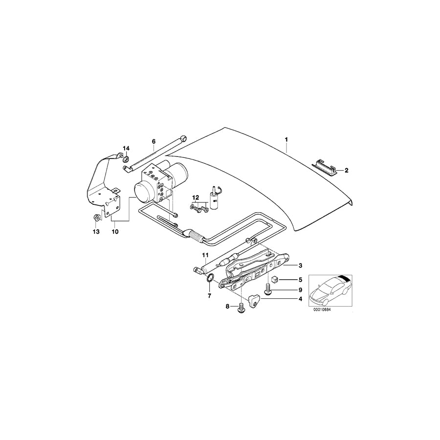 Genuine BMW 51498221022 E38 Switch Cover SCHWARZ (Inc. 740d, 740i & 750iL) | ML Performance EU Car Parts