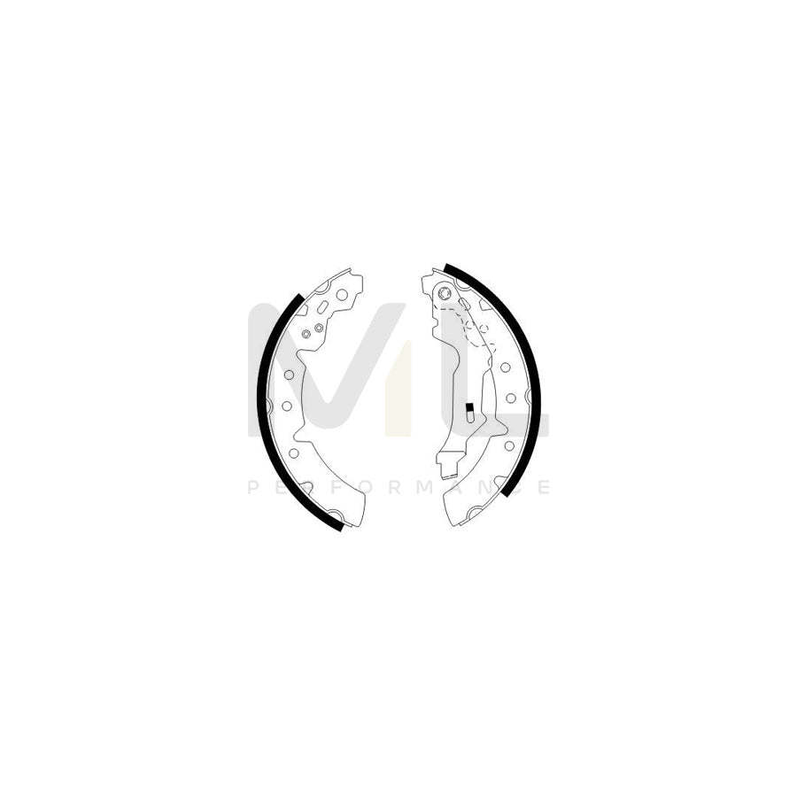 BOSCH 0 986 487 586 Brake Shoe Set | ML Performance Car Parts