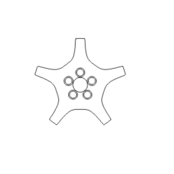 Genuine Lexus 42603-24340 SC430 Type C Five Spoke Wheel Centre Garnish