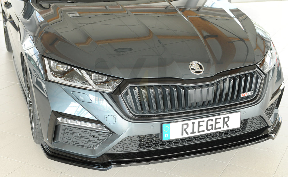 Rieger 00088250 Skoda NX Octavia RS Front Splitter 6 | ML Performance EU Car Parts