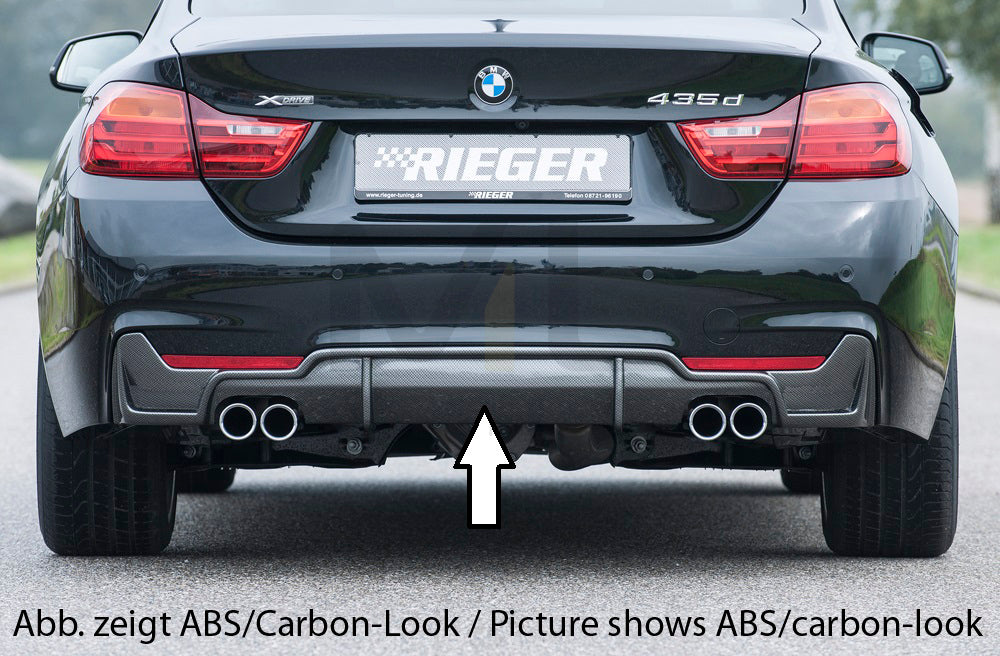 Rieger 00088058 BMW 4 Series F32 F33 F36 Rear Diffuser 1 | ML Performance EU Car Parts