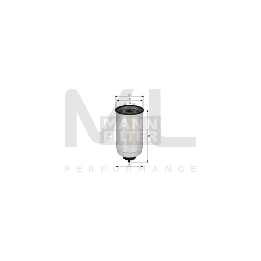 MANN-FILTER WK 12 002 Fuel filter Spin-on Filter | ML Performance Car Parts