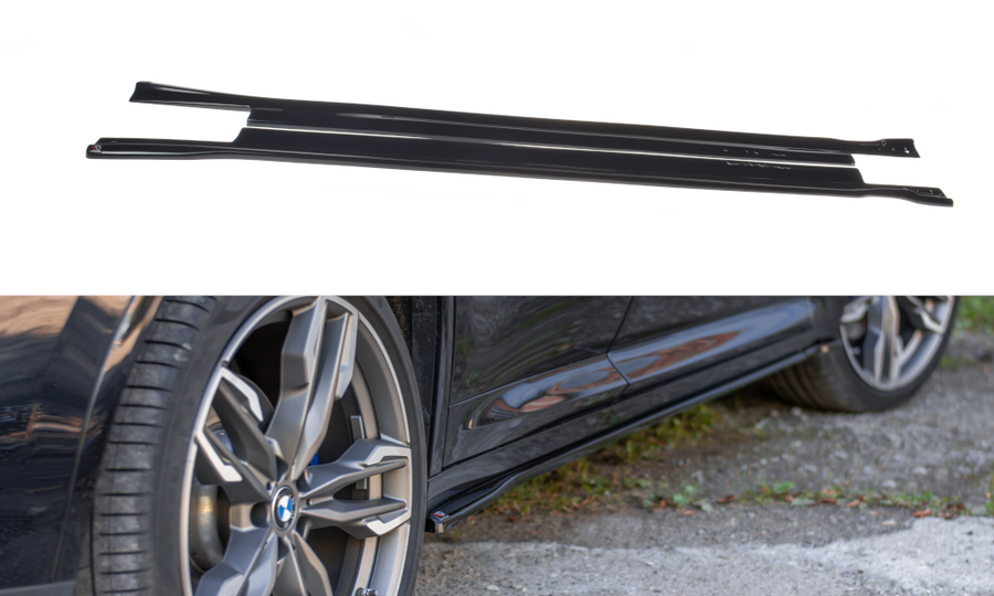 Maxton Design BM-X4-02-MPACK-SD1T Side Skirts Diffusers BMW X4 M-Pack G02 | ML Performance EU Car Parts