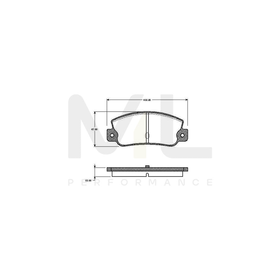 Bosch 0986Tb2481 Brake Pad Set Excl. Wear Warning Contact | ML Performance Car Parts