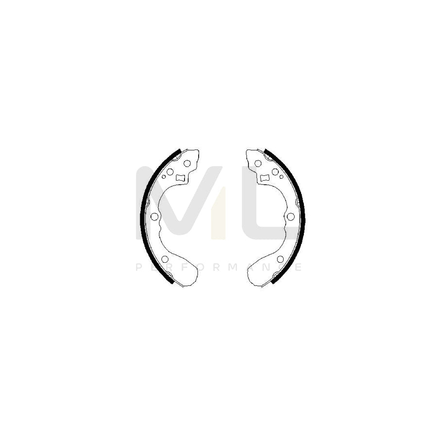 BOSCH 0 986 487 636 Brake Shoe Set | ML Performance Car Parts