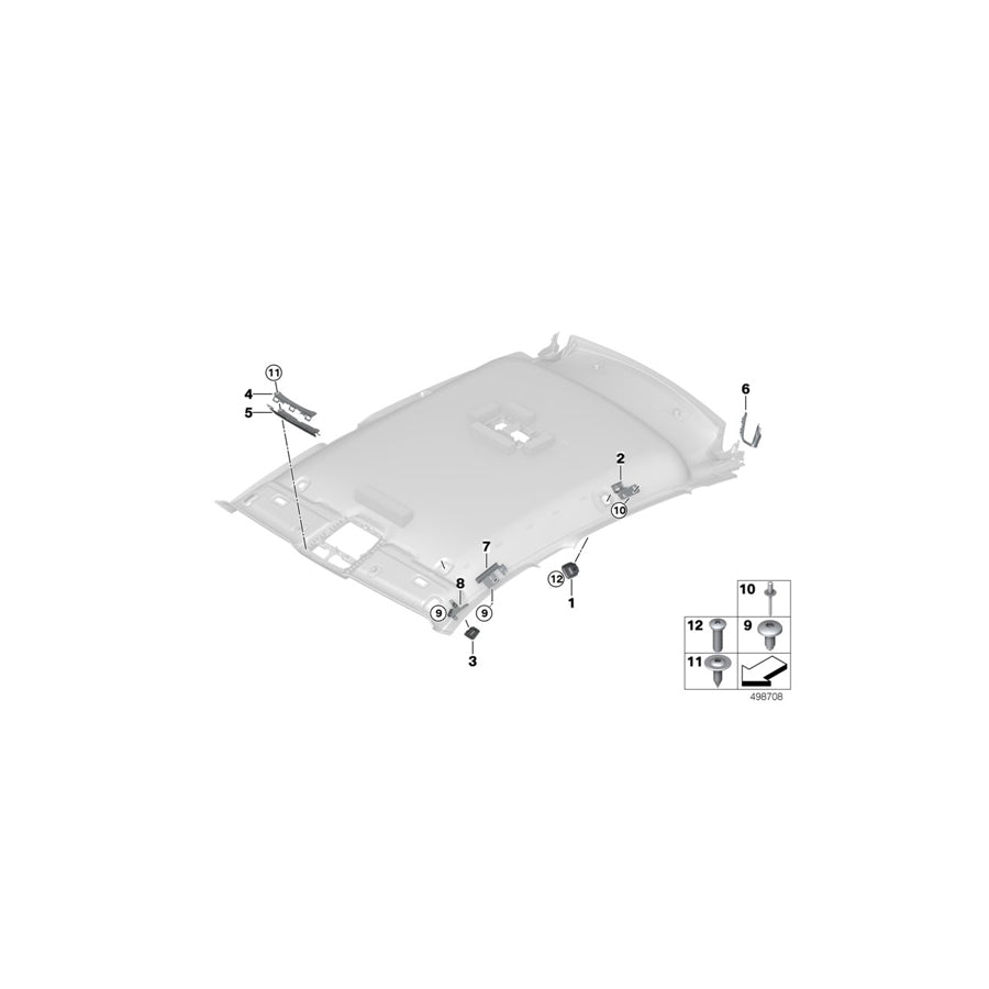 Genuine BMW 51167452112 Bracket Clothing Hook, Right (Inc. X4 M, X4 25dX & X4 20dX) | ML Performance EU