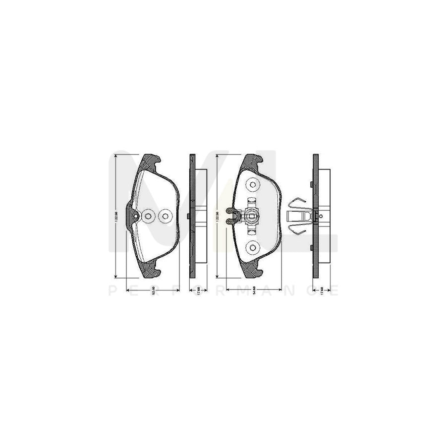 Bosch 0986Tb3049 Brake Pad Set Excl. Wear Warning Contact, With Accessories | ML Performance Car Parts