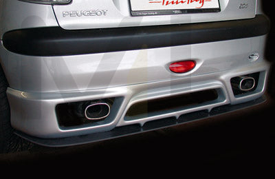 Rieger 00052209 Peugeot 206 Rear Diffuser 2 | ML Performance EU Car Parts