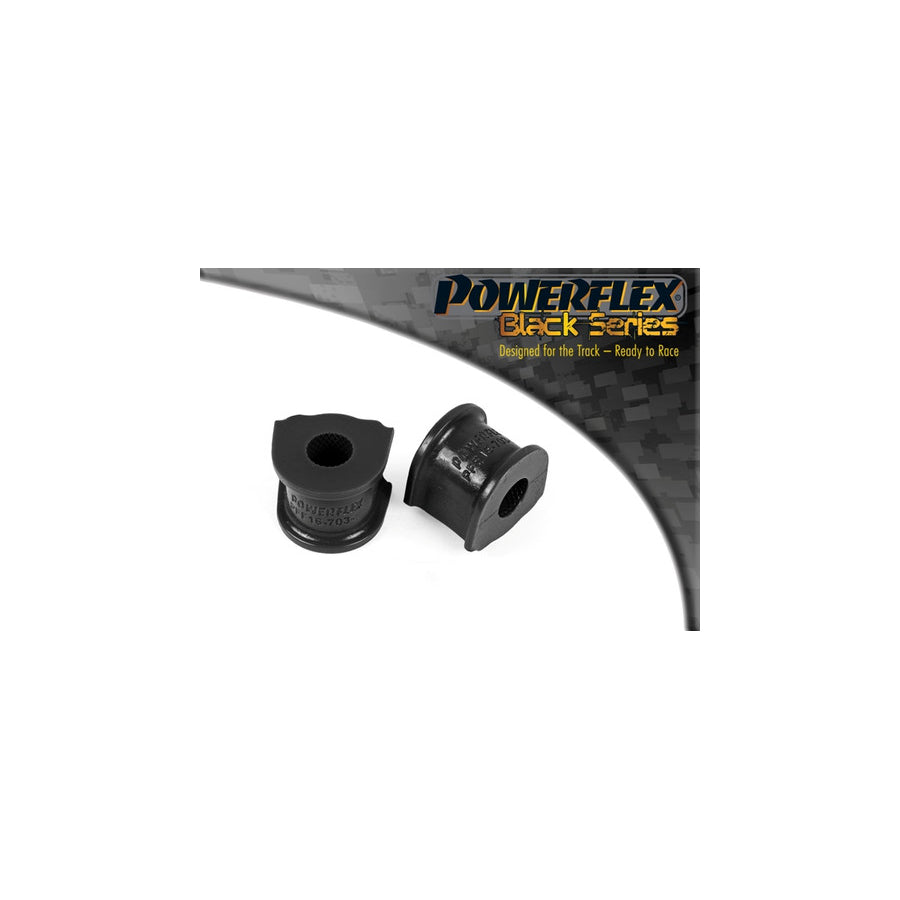 Powerflex PFF16-703-17BLK Lancia Fiat Front Anti Roll Bar Bush 17mm (Inc. Delta, Stilo, Bravo) | ML Performance EU Car Parts