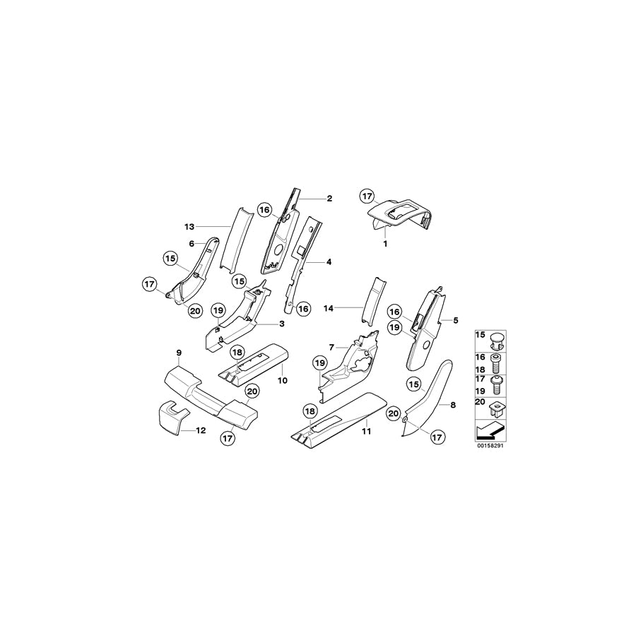 Genuine BMW 52209120244 E70 E70 Cover SCHWARZ (Inc. X5 30dX, X5 3.5d & X5 35dX) | ML Performance EU Car Parts